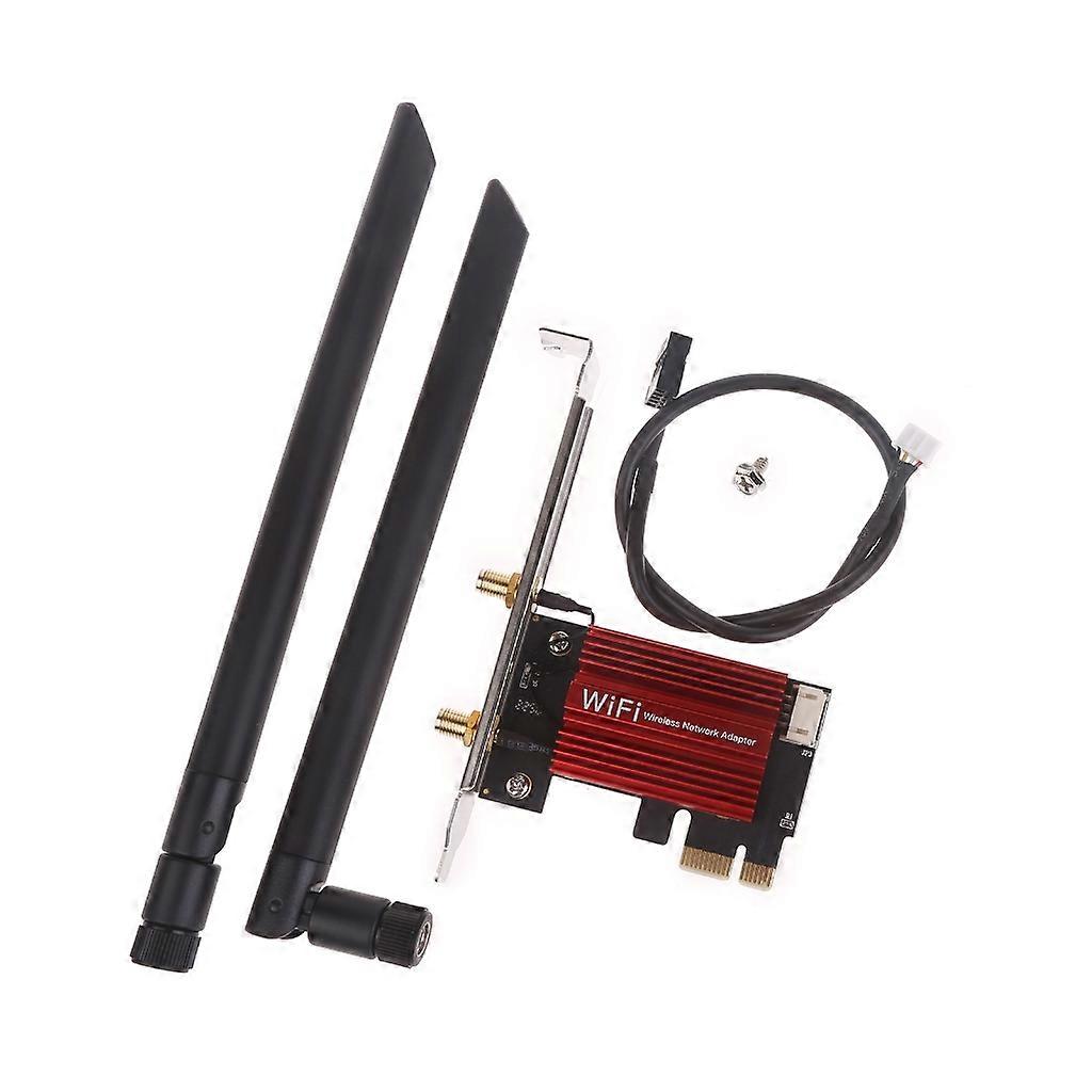 PCI Express for Intel AX210 Pro 2.4G/5G/6G Tri Band 3000Mbps Wireless PCI-Express Wi-Fi Card BT 5.2 Desktop WIFI 6E WLAN
