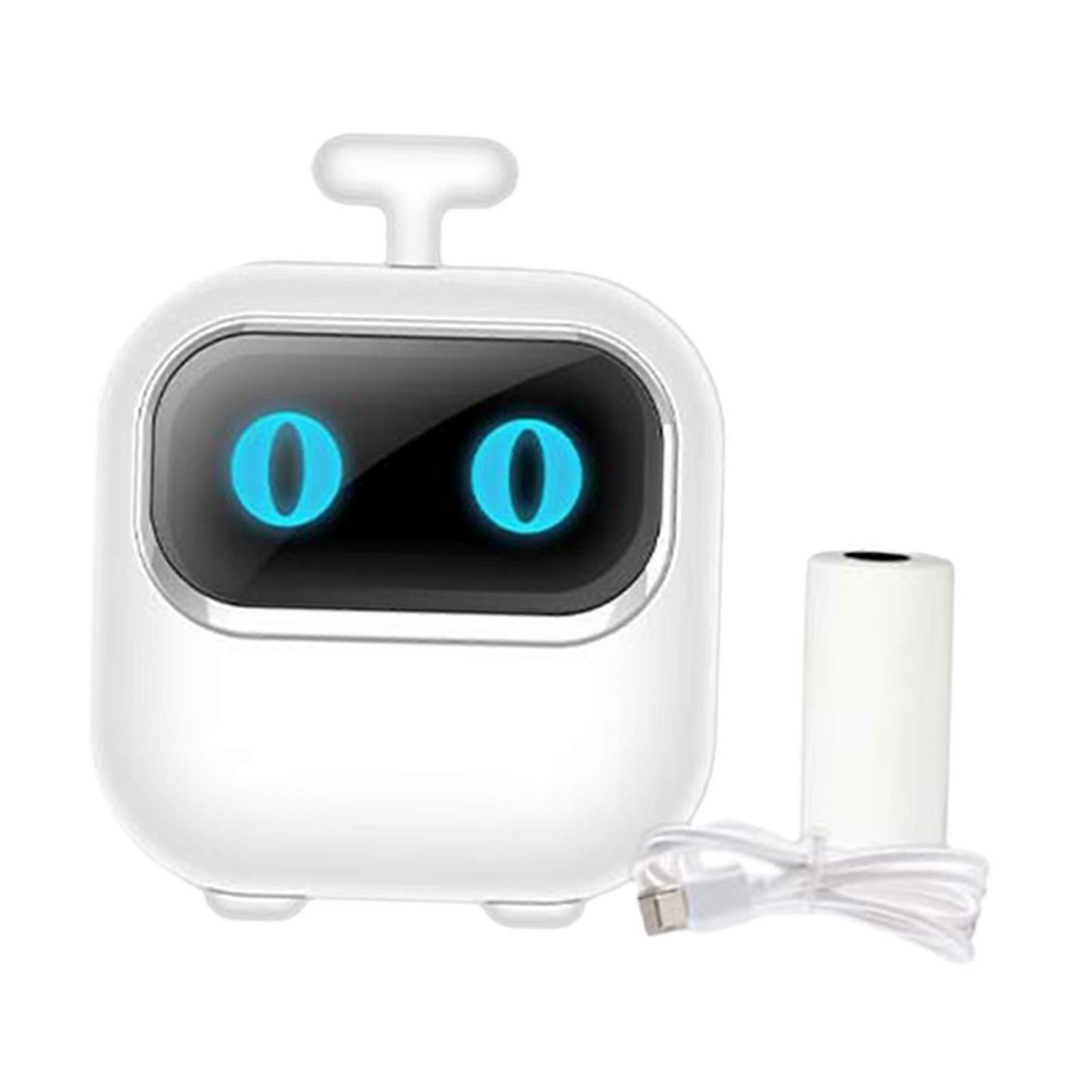 Portable Thermal Printer Inkless Mini Printers for Study Notes Lists Receipts White