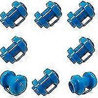 Set Of 8 Trampoline Post End Caps For Trampoline Net Posts  25 Mm, Particularly Robust, Weatherproof End Caps, Safety Net Replacement Part (blue)