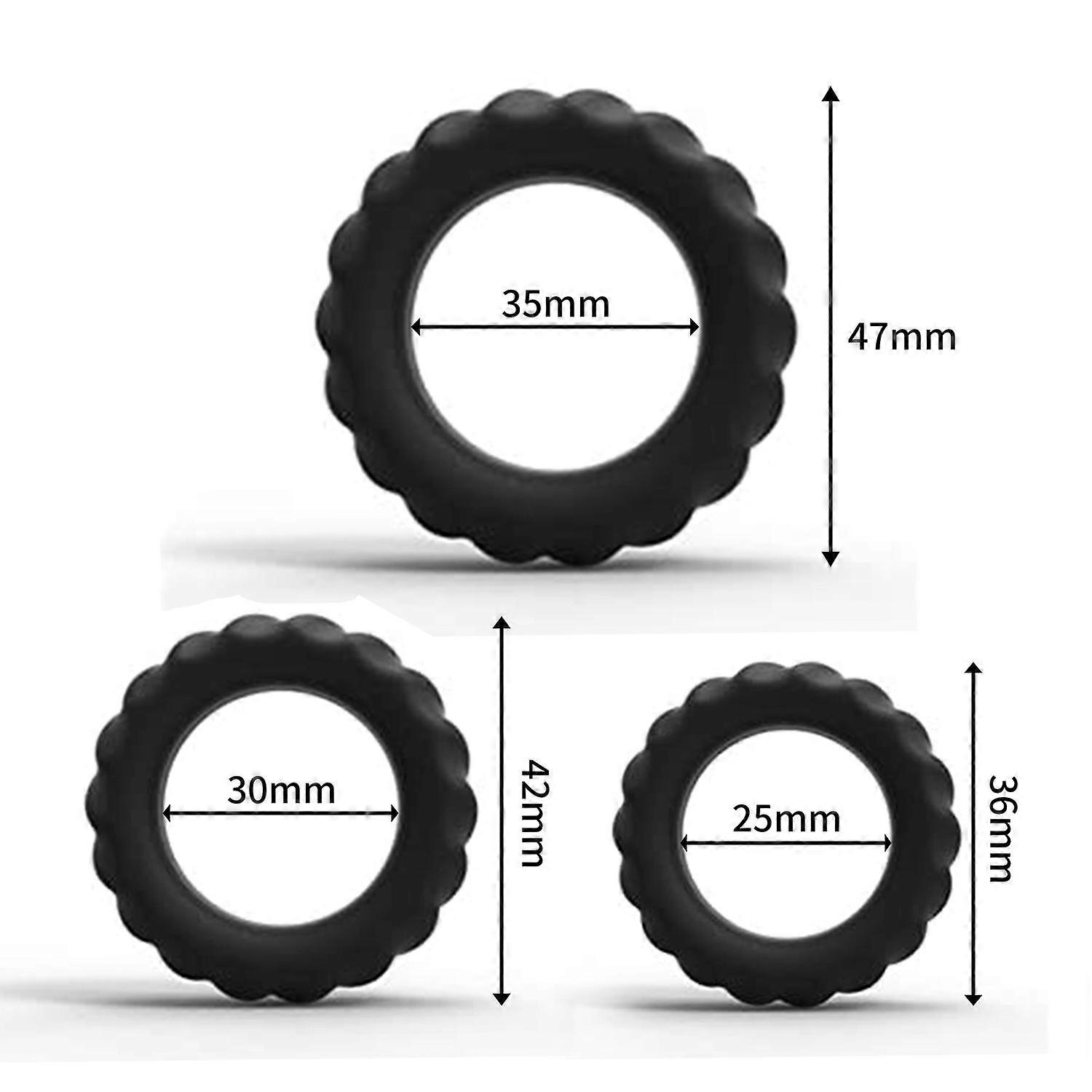 3pcs Party Game Gadget, Silicone Ring, Men 2#