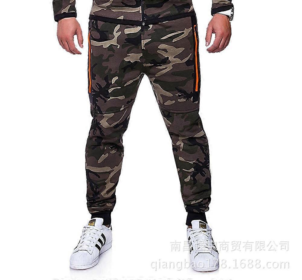 nya män fitness löpning sport fritid mode kamouflage smal passform Byxor