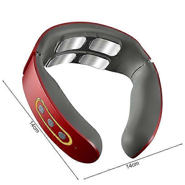 The latest battery smart 4D electric  heat compression cervical massager