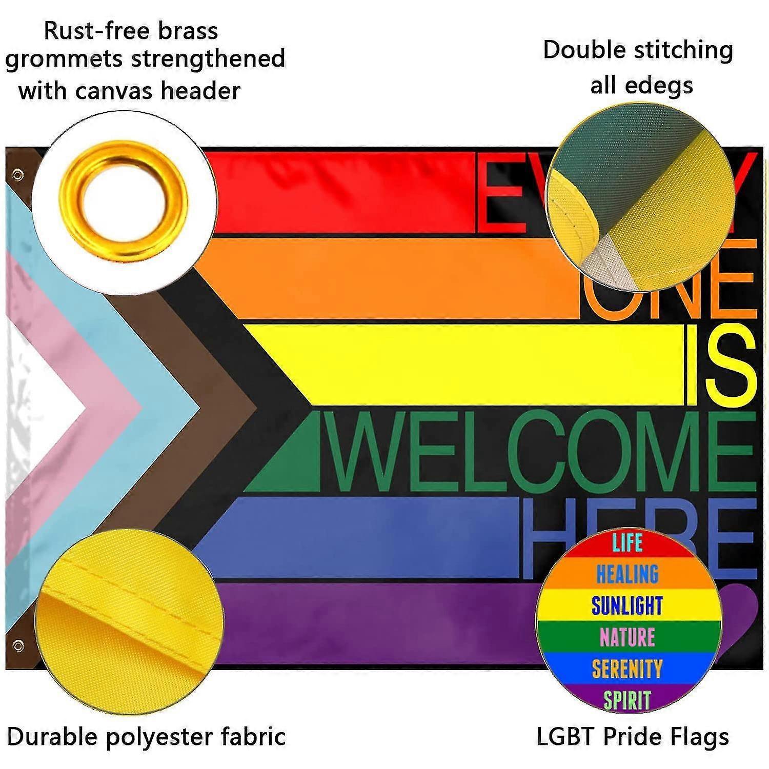 Qttier 'I'm An Ally' Pride Banner - LGBTQ+ Party Decor, 3.8ft Pre-Strung, Pride Month Celebration