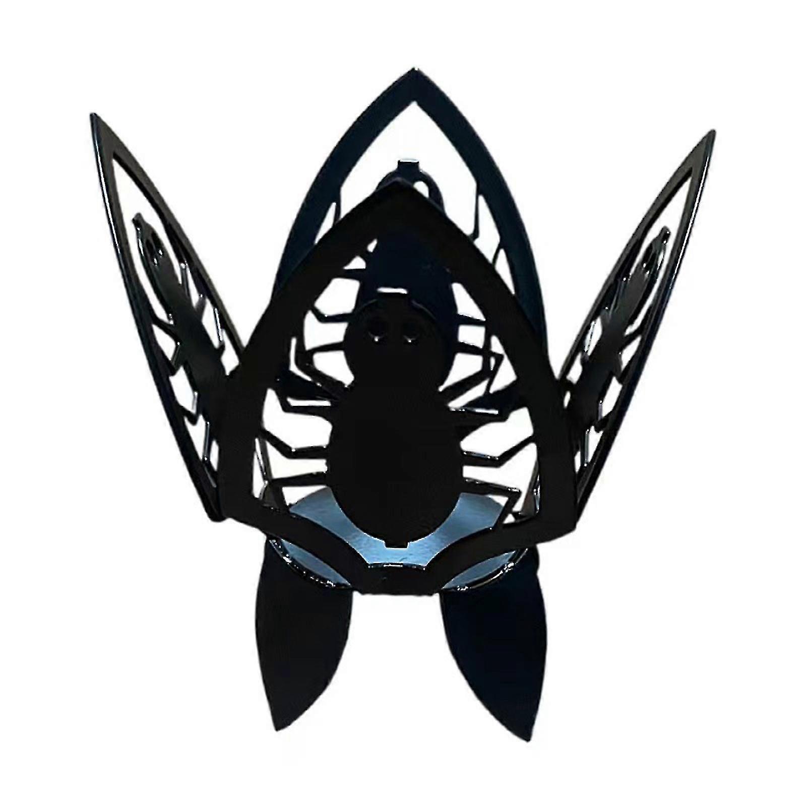 Halloween Iron Candleholder Foldable Space Saving Candleholder For Bedroom Bedside Tabletop