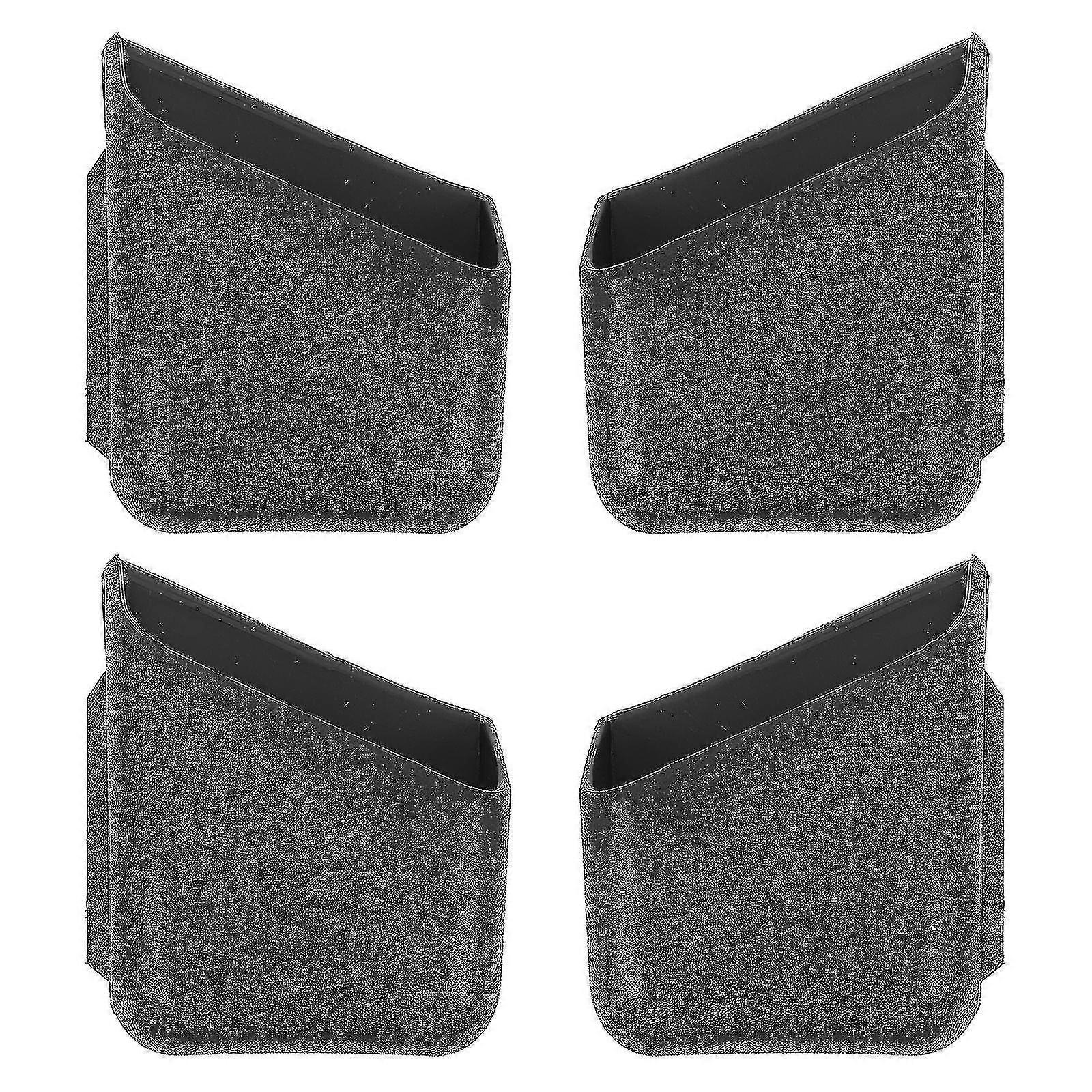 4pcs Adhesive Durable Practical Sundries Organizer Storage Container Storage Case