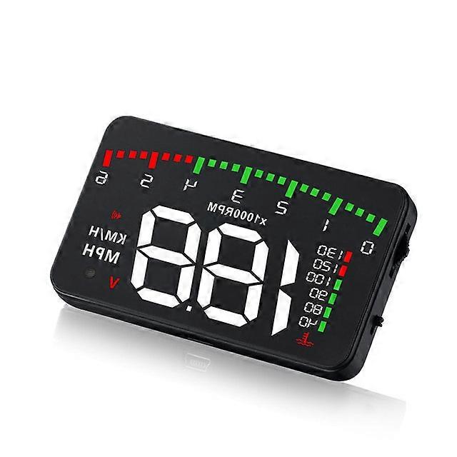 A900 3.5 Inch HUD Smart Overspeed Auto Warning Windshield Projector OBD2 Digital Speed Mileage Meter Head Up Display