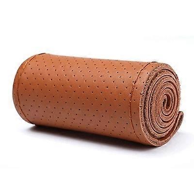 Car Steering Wheel Cover Non-Slip Soft Artificial leather 38cm With Needles And Thread Braid On Steering-Wheel Car Accessories
