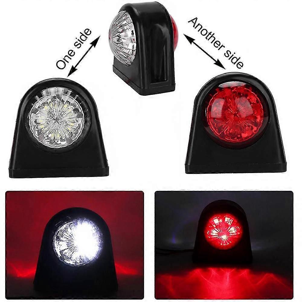 8LED Red and White Round Edge Light 1030V