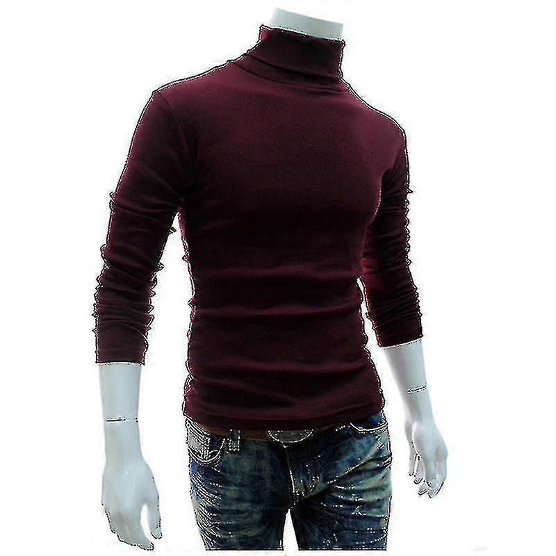 Herren Polo Roll Rollkragenpullover Strickpullover Pullover Pullover Hemd