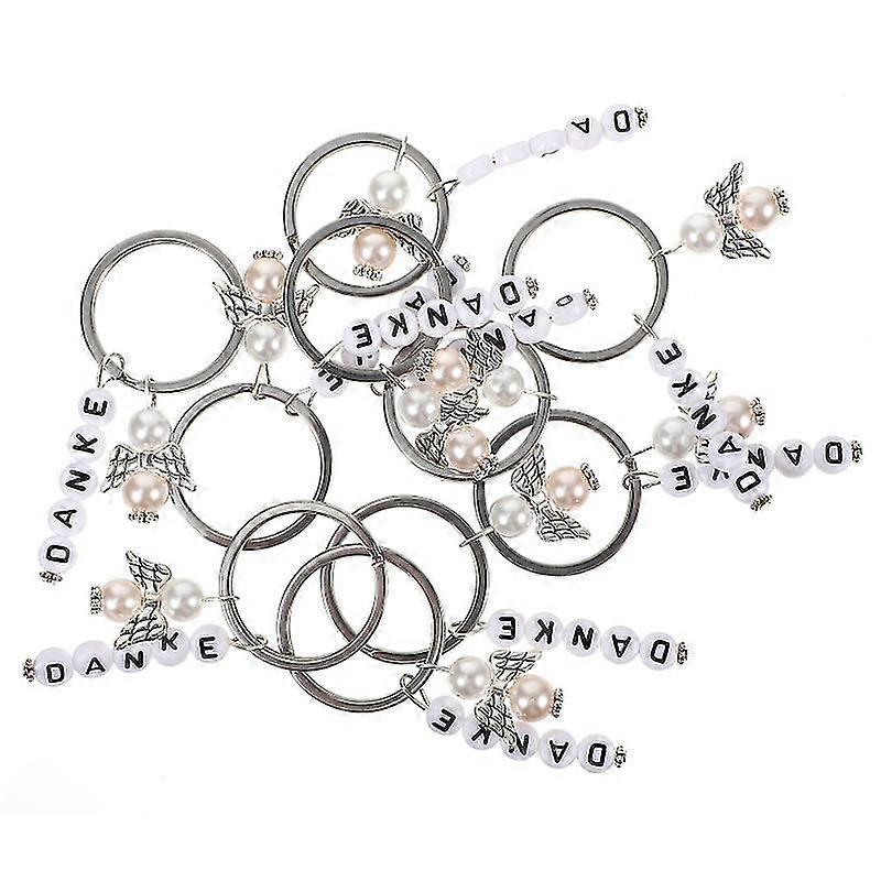 10pcs Wing Key Rings-c