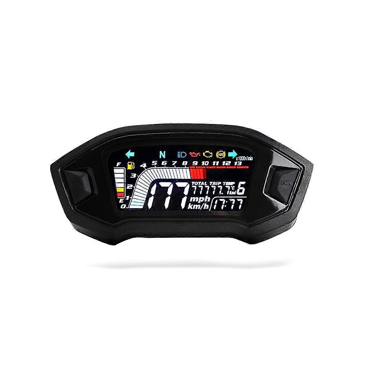Moto Lcd Digital Odometer Led Tachimetro universale per 2, modello a 4 cilindri