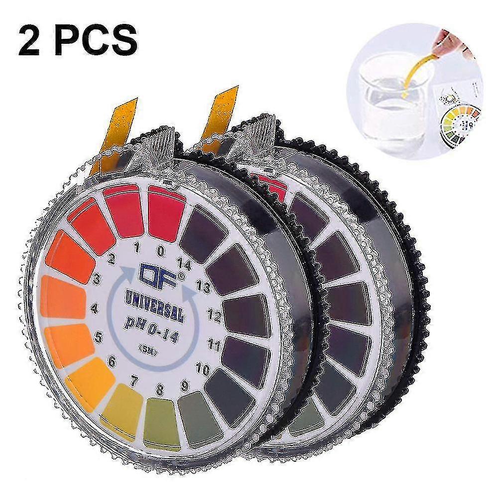 2 Roll Ph Strips Alkaline Indicator Meter Roll Compatible With Urine Saliva Litmus Te Measuring Toold