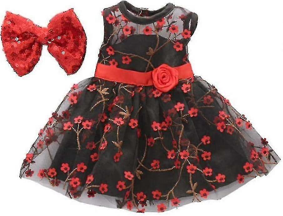 18 polegadas doll roupas menina boneca roupas vestido com bandas de cabelo para americano 18 polegadas doll roupas acessa