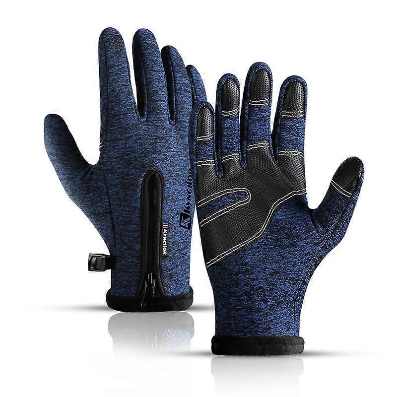 Mens Womens Insulated Gloves Thermal Insulation Screen Warm Winter Plush Mitten