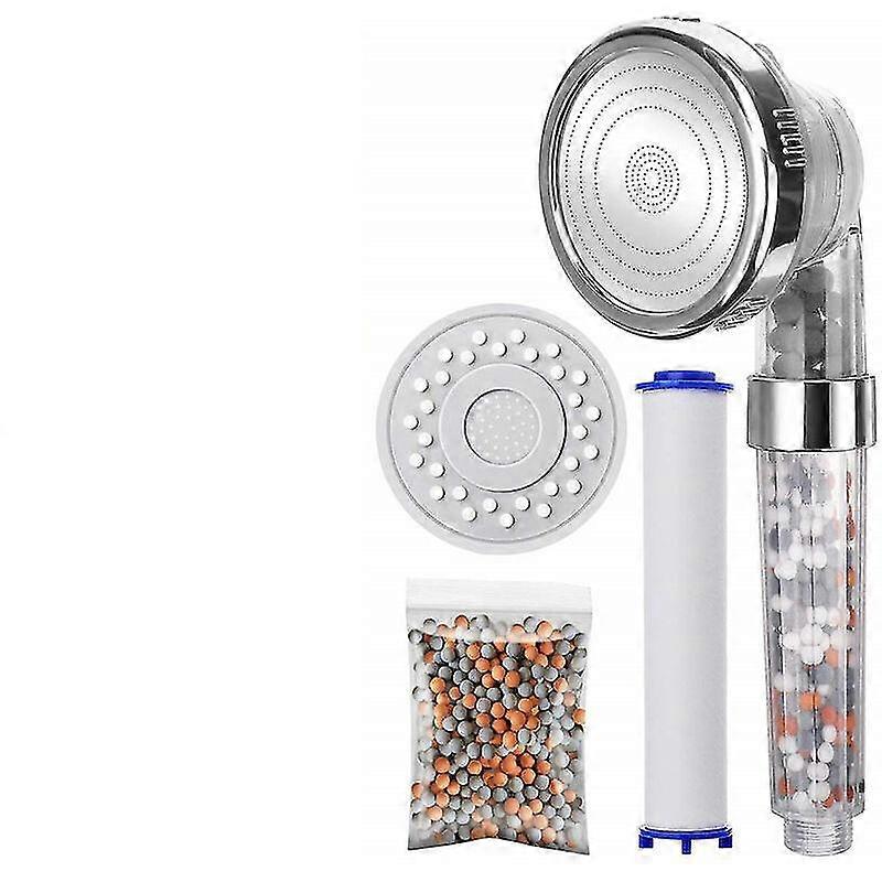 Showers Anti-limescale shower head with 3 modes and 3 layers of filtration, High pressure and save water