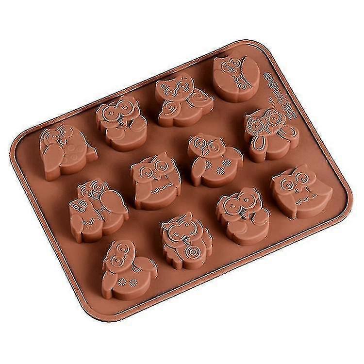 2 Pack Halloween Night Owl Silicone Mould Baking Molds Bakeware