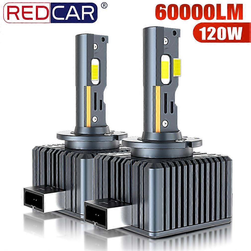 60000LM 120W D3S Car LED Headlights Bulbs D3R D1S D2S D4S D2R D3R D4R Turbo LED 5070 CSP Canbus Auto Headlamp 6500K White 12V