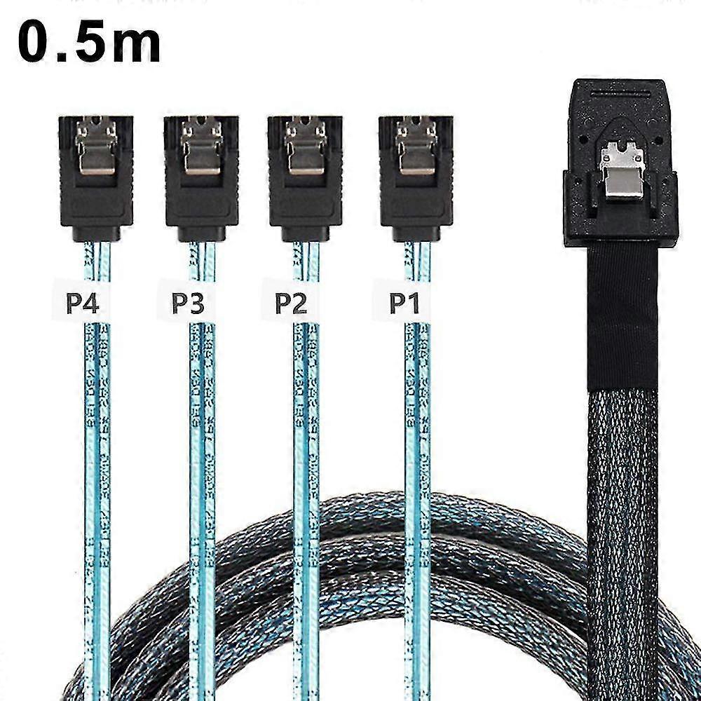 Mini Sas 36Pin (Sff-8087) Cavo Maschio A 4 Femmina A 7Pin, Mini Sas Host/Controller A 4 Target/Backplane