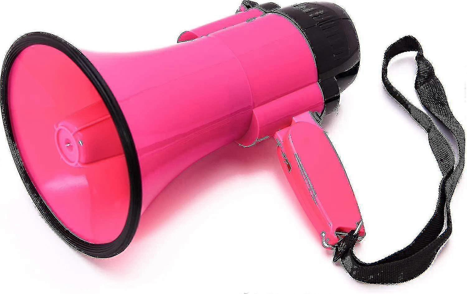 Portable Megaphone Bullhorn (30 Watts) - Built-in Music, Adjustable Volume, And Comfortable Strap