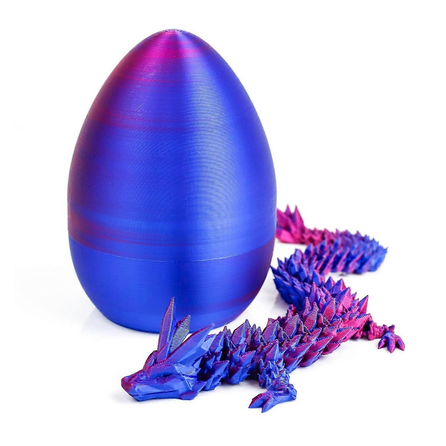 3D Printed Dragon Egg Figurine Movable Joints Loong Figure Model Fidget Toy Dragon Egg with