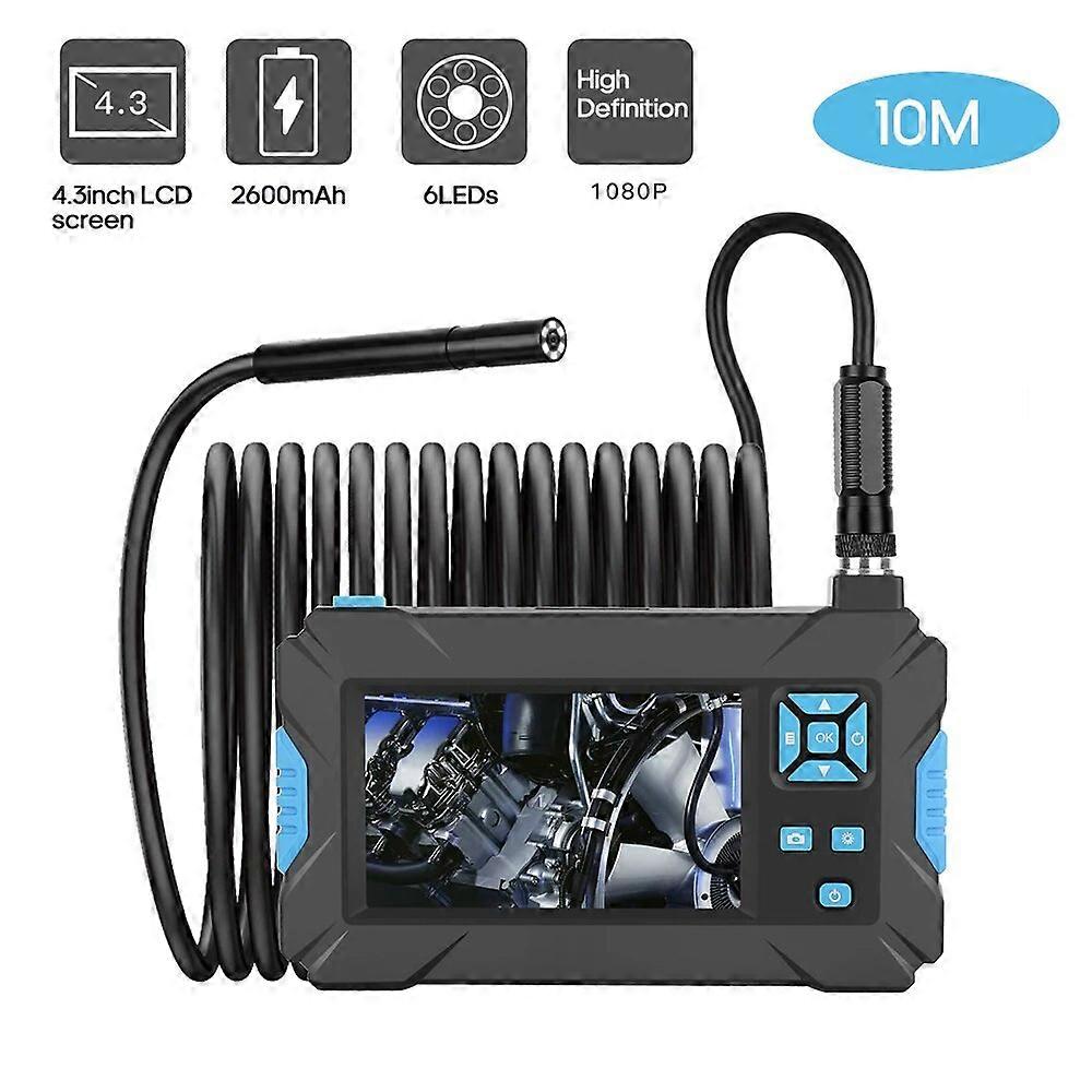 P30 Industrial Endoscope Handheld Borescope 4.3inch Camera 1080P HD Video Inspection Camera Endoscope 5.5mm