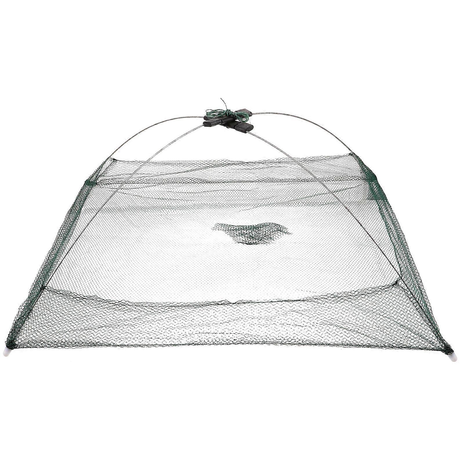 Fisk Catching Net Fisk Reker Krabbe Trap Foldable Open Type Hummer agn Trap