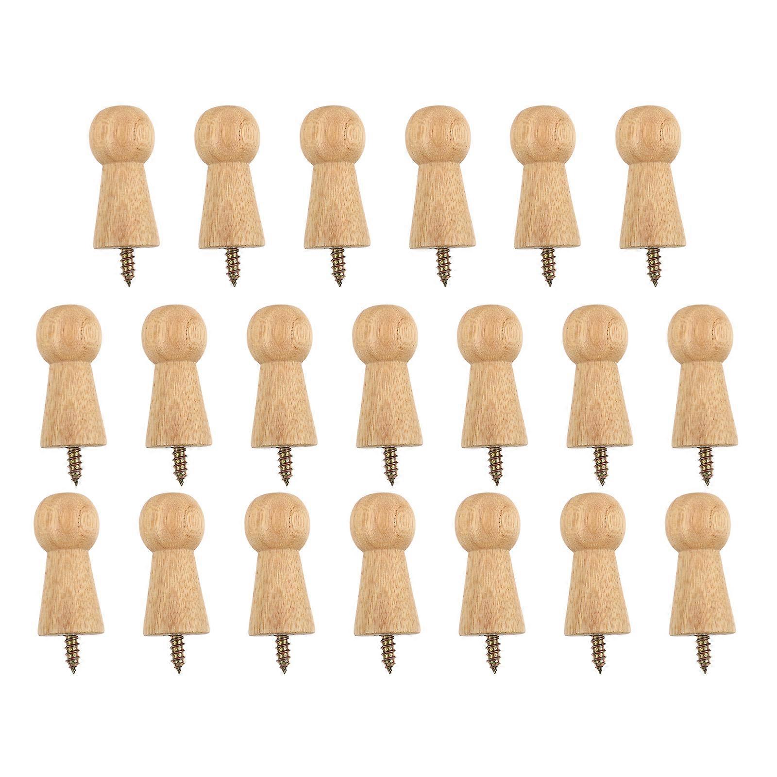 20 Sets Round Shaped Storage Hooks Decorative Hanging Hook Coat Hat Hanger