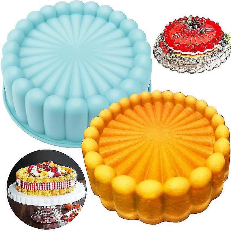 Baking Silicone Round Cake Mold Kitchen Baking Pan Cake Bread Baking Tray