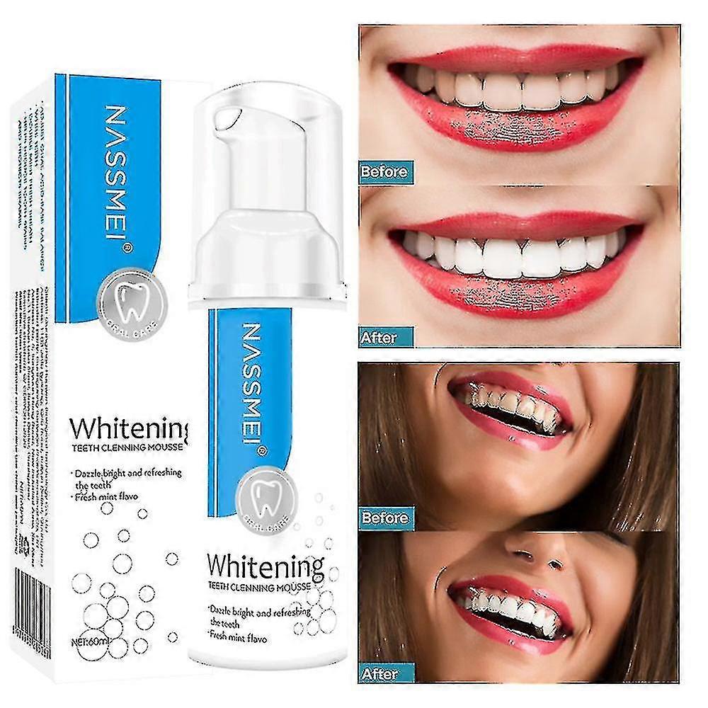 Deep Tooth Whitening Cleaning Foam Oral Hygiene Toothpaste 60ml