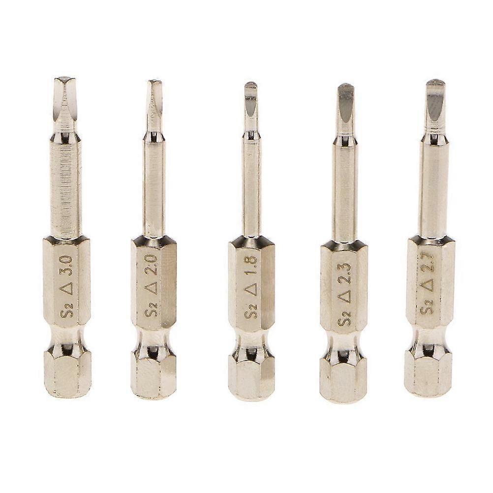 5 Pcs Electric Screw Driver Screwdriver Bits Magnetic Triangle Screwdriver Bit Magnetic Triangle Head