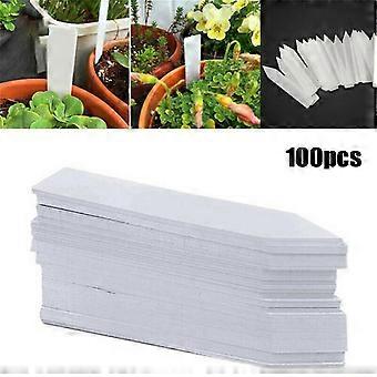 100pcs Plast Plante Tags Vanntett Planteetiketter Barnehage Markører Og Etiketter Brett merker For Hage Tilbehør