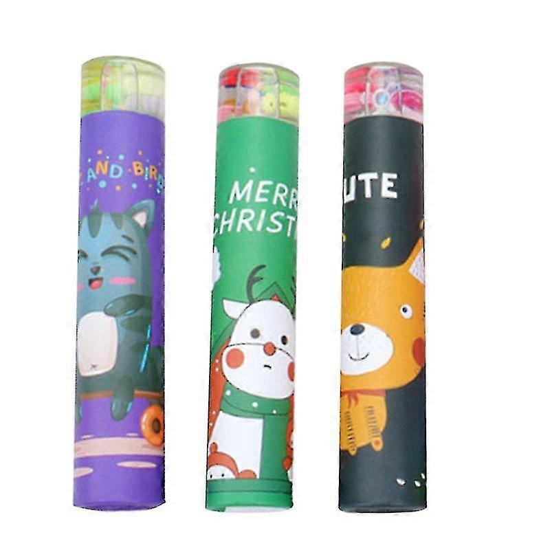 3pcs Cartoon Kaleidoscope Toy Creative Plaything Educational Toy (random Style)