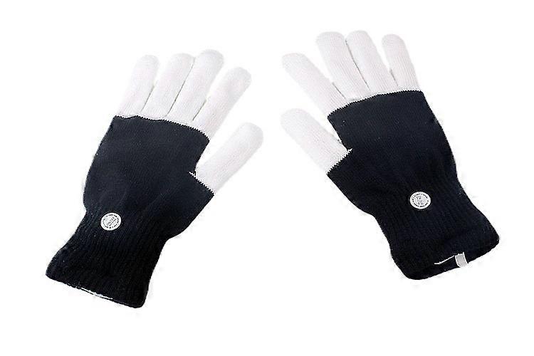 1 par LED-hansker lyser opp Flash Voksen Barn Leker Gutter Jenter Gløder Morsom Gave