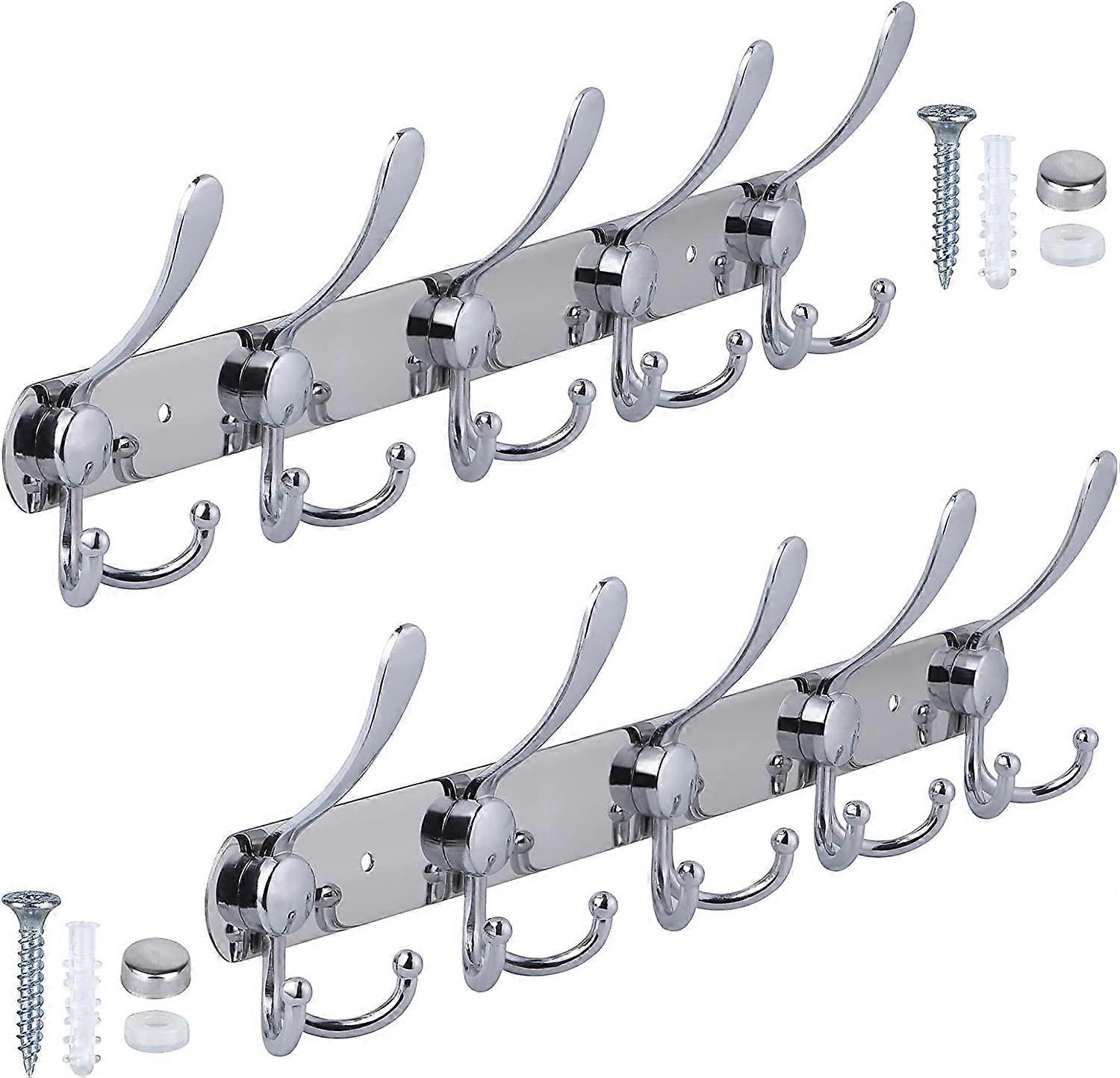 Hook rail coat hook, stainless steel coat hook jacket holder wall towel hook bathrobe hook wall hook