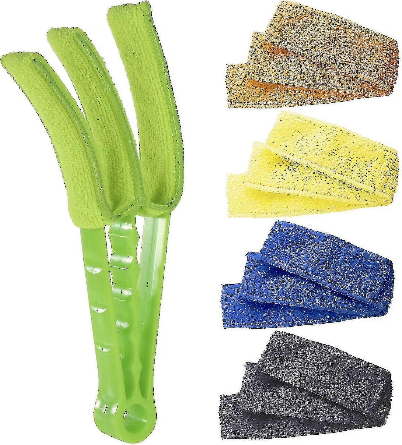 Window Blind Duster Brush With 5 Microfiber Sleeves - Blind Cleaning Tools For Window Shutters High Quality