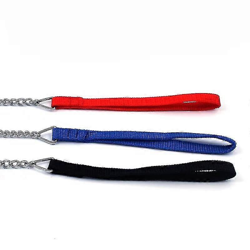 Chain Traction Rope 120cm Long Chrome-plated Iron Alloy Chain Comfortable Foam Handle For Medium And Large Dogs