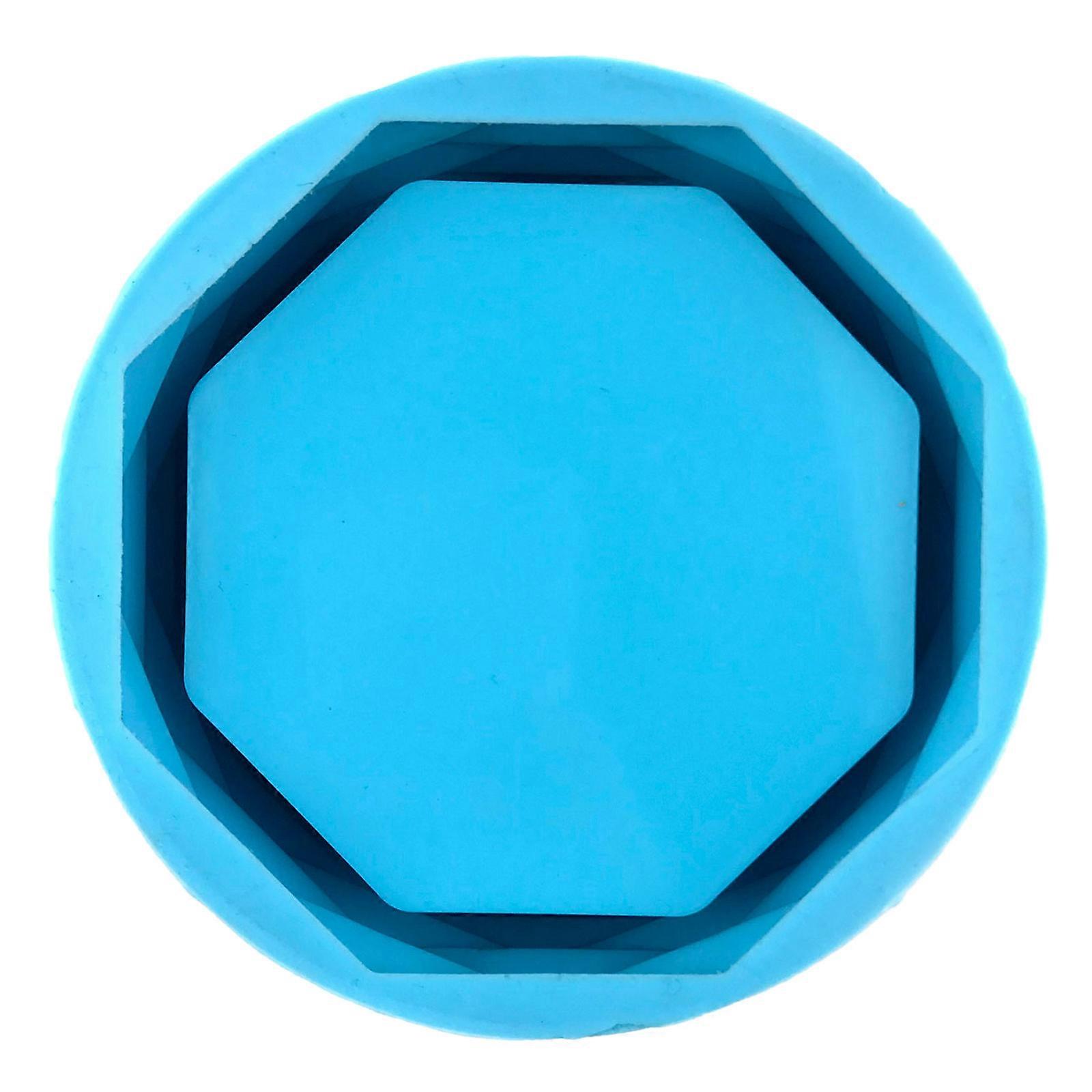 Silicone Flower Pot Mold for Triangle Round Concrete Cement Plaster Model for DIY Succulent Cactus Planter Organizer