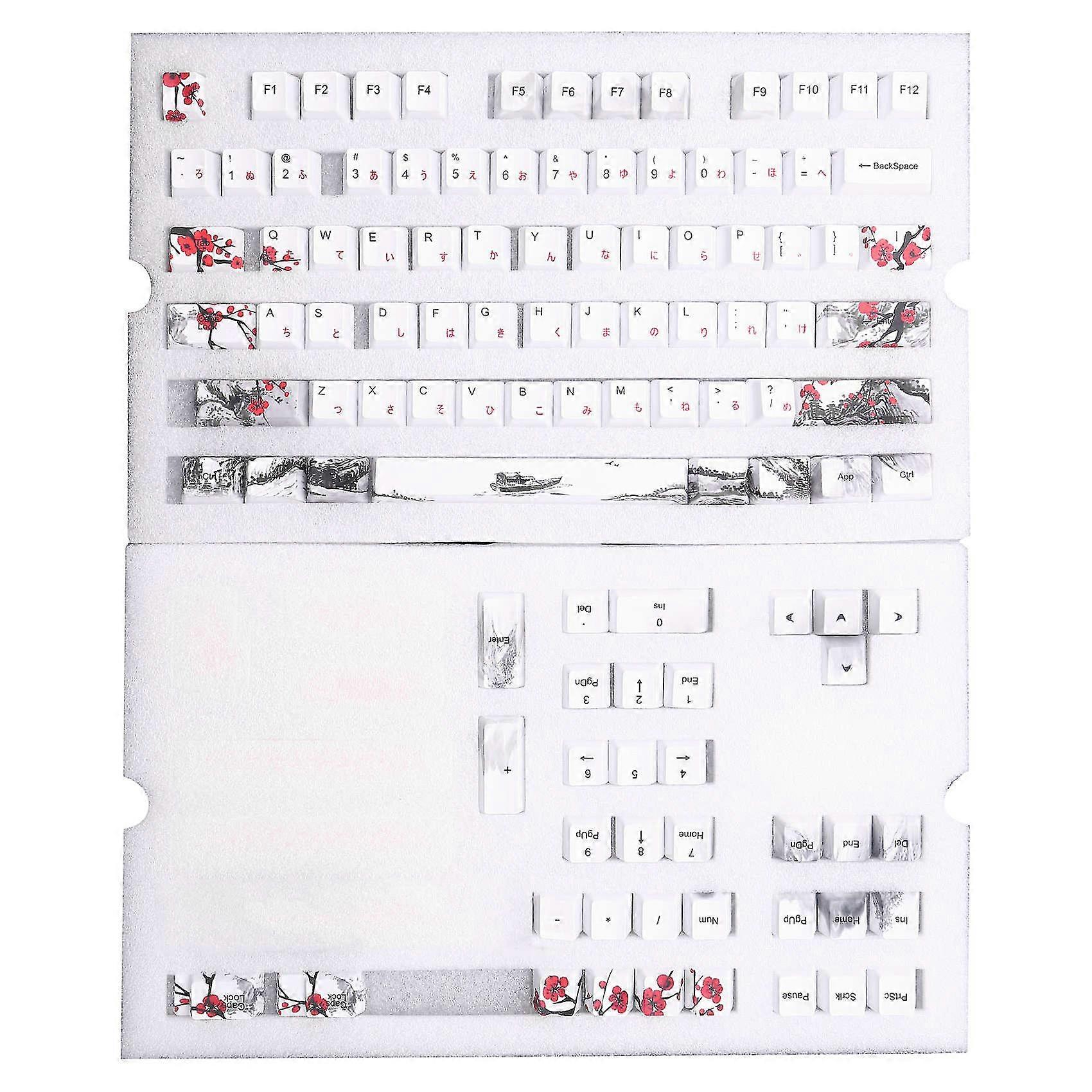 Pbt Keycap -sublimat Bom Cherry Profile Key Cap Diy Mechanical Keycap Set
