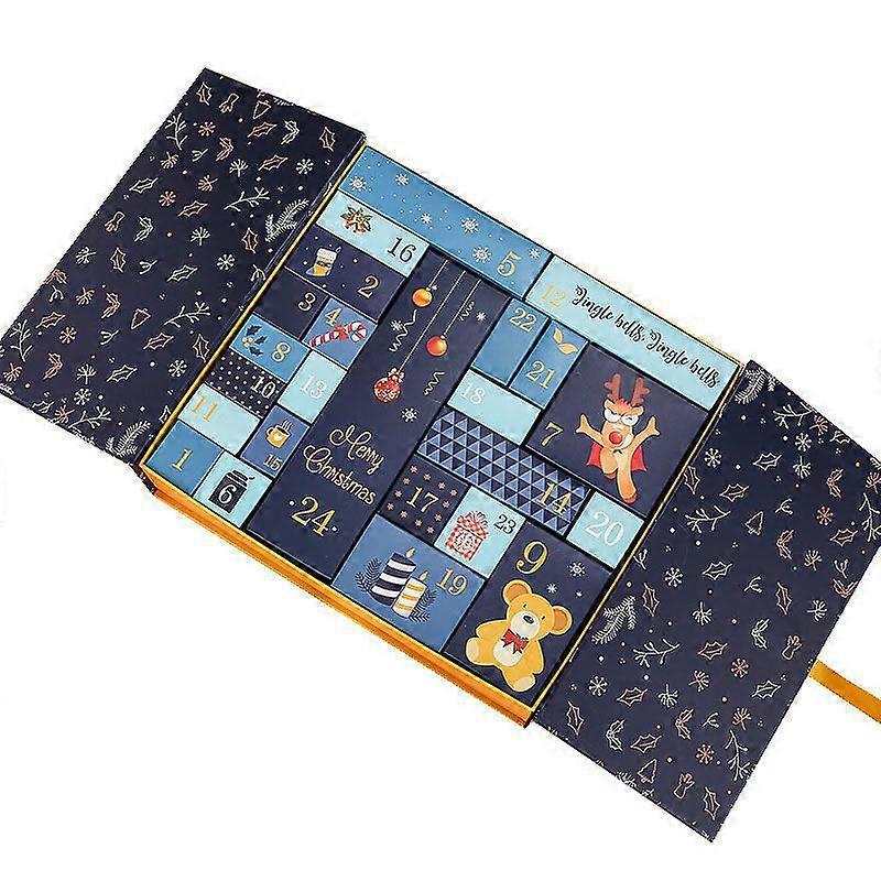 24pcs Christmas Advent Calendar Box 24 Days of Christmas DIY Countdown Gift Box Creative Party Favors