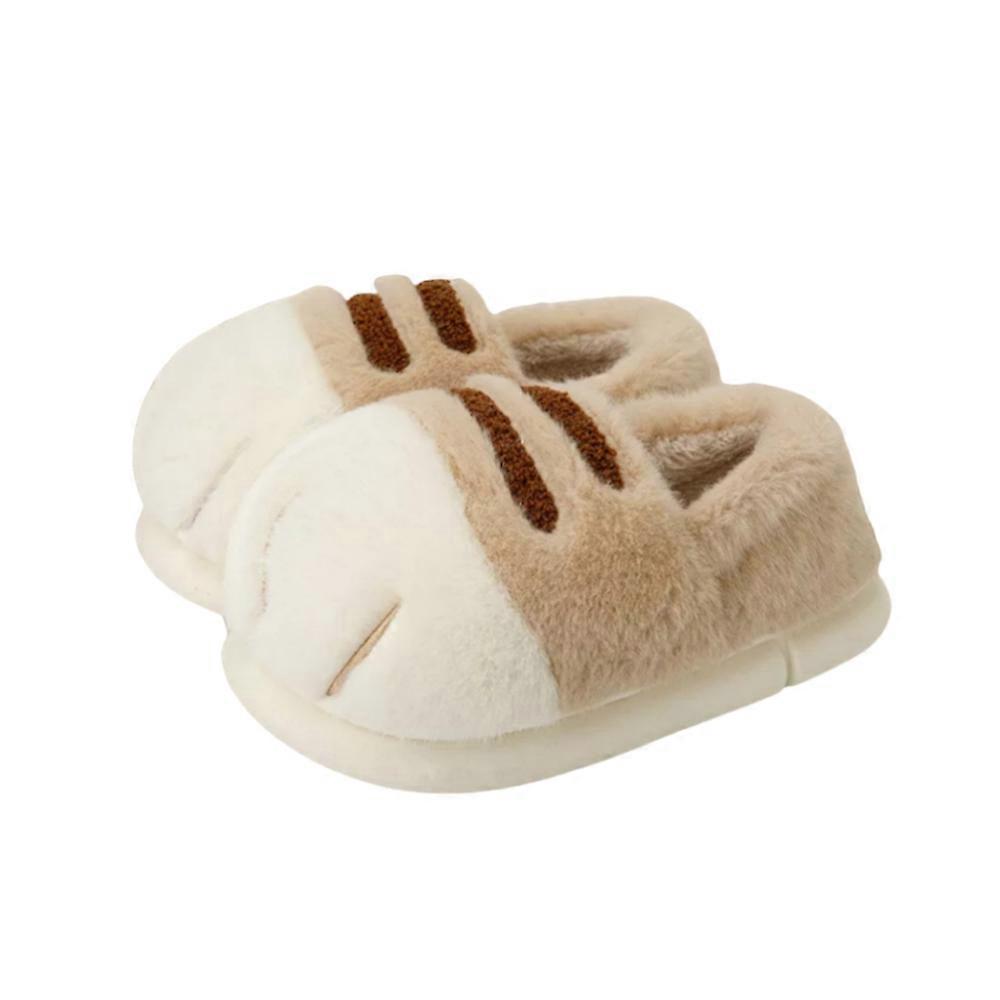 Katttass-tofflor, 3D-katttass-tecknade tofflor för kvinnor