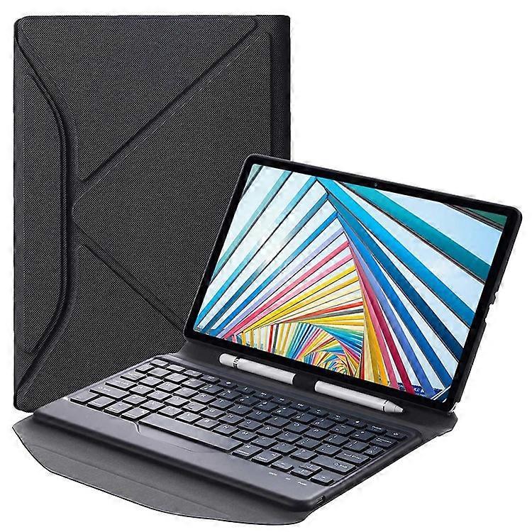 BM20 Compatible For Lenovo Tab M10 Plus (3rd Gen) TB-125FU Leather Case Bluetooth-Compatible Keyboard Stand Built-In Pen Slot