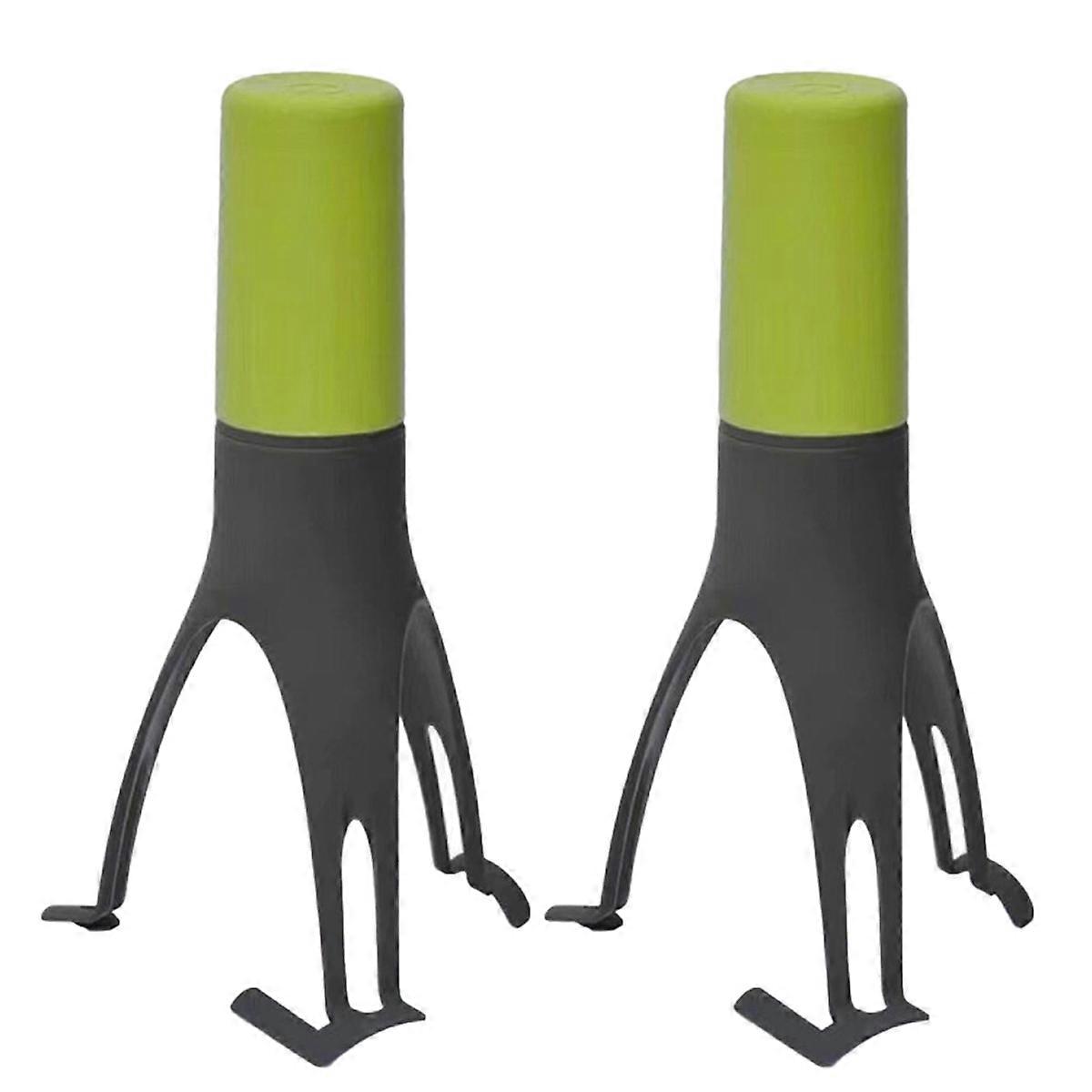 Triangular Egg Beater Mini Semi-Automatic Cream Mixer Baking Mixing Tool Cooking Utensils Green&Gray