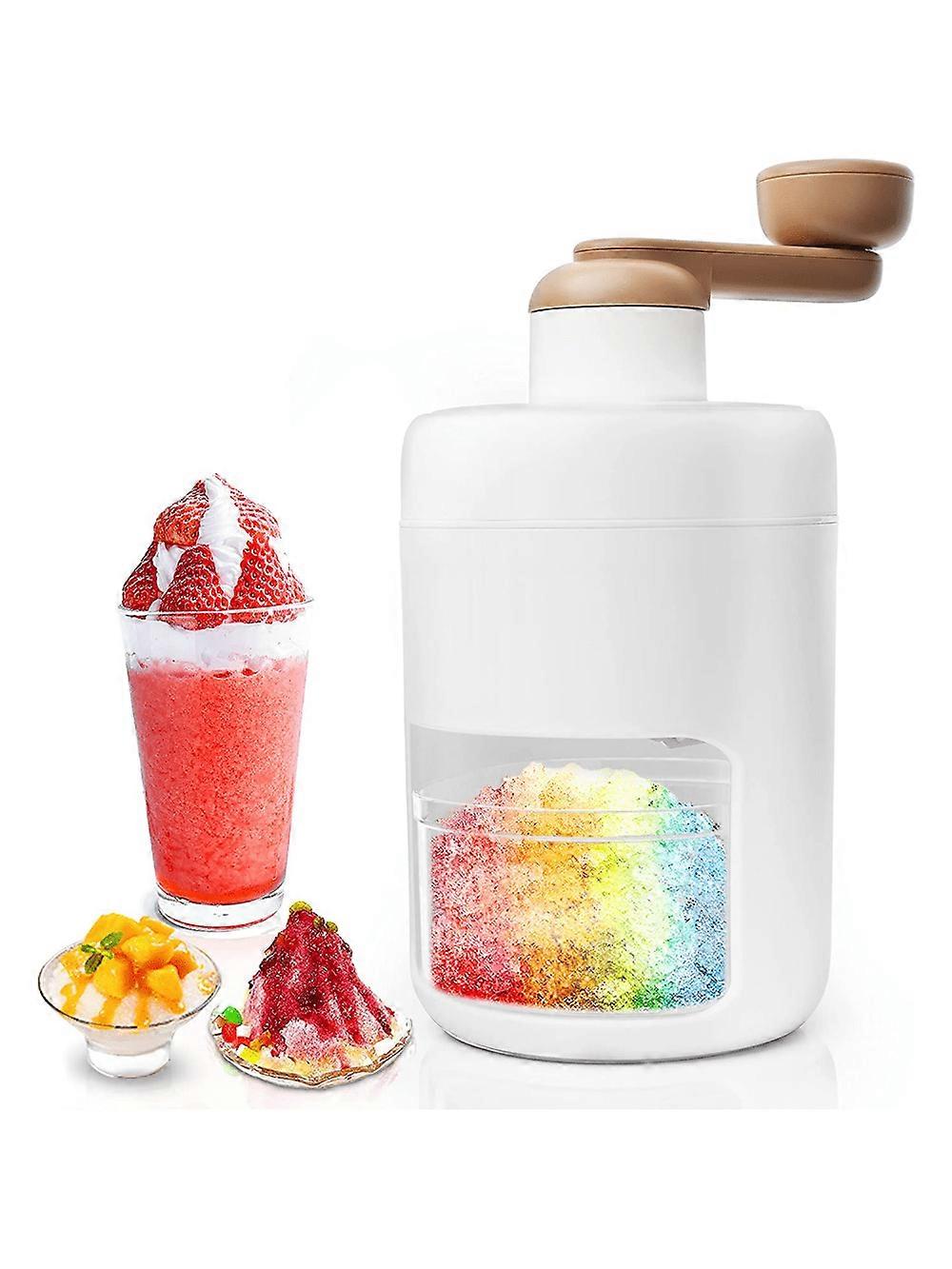 Shaved Ice Machines And Snow Cone Machine Set With Portable Ice Crusher And Ice Cube Trays-
