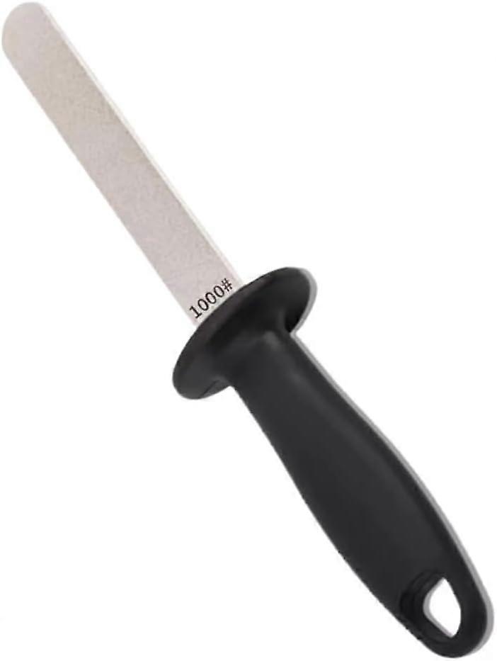 Dual-Grit Diamond Sharpening Stone for Kitchen and Outdoor, Handheld Knife Sharpener for Easy Use and Versatile Compatibility