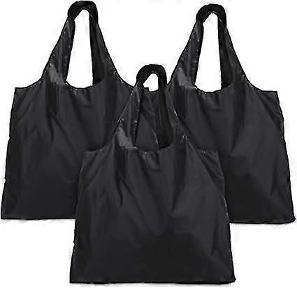 3pcs Reusable Shopping Bag, Fold Up Shopper With Attached Pouch, Washable, Durable And Lightweight