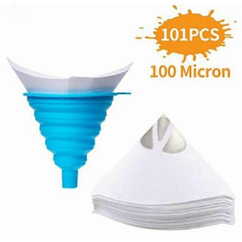Automotive Paint Filter Paper Silicone Funnel Set Safe Large Size Car Paint Paper Strainers Funnel K