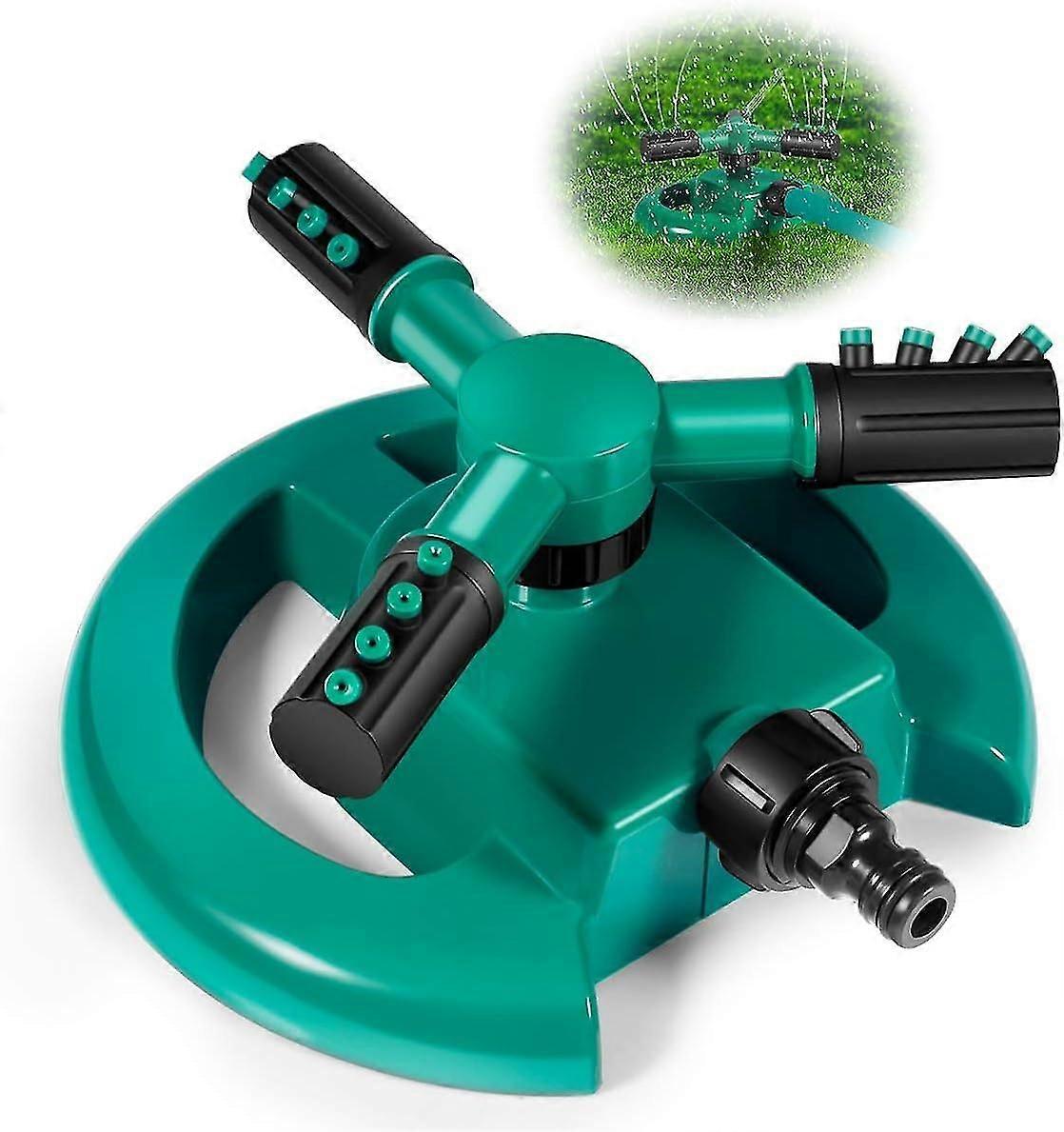 Automatic Rotating Lawn Sprinkler - 360 Degree Large Area Coverage Water Sprinklers For Lawns And Gardens