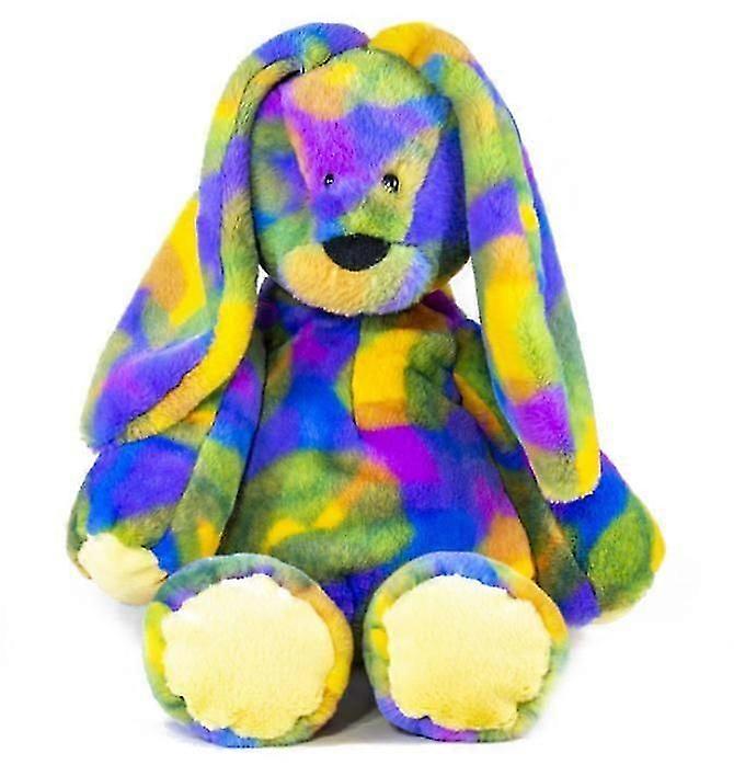 Rainbow Color Doll PV Plush Toy Colorful Bear