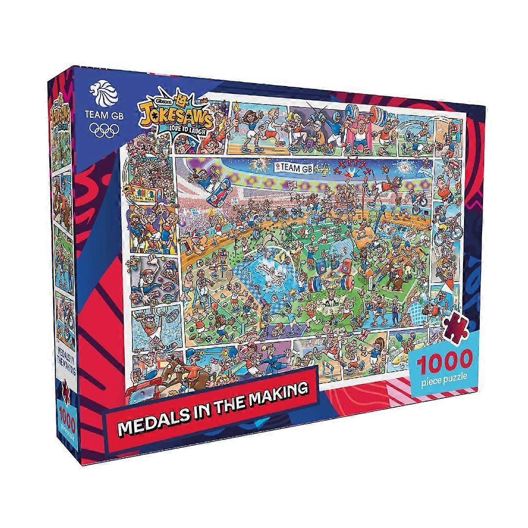 Gibsons Team GB Jokesaws Medale w tworzeniu 1000-elementowych puzzli