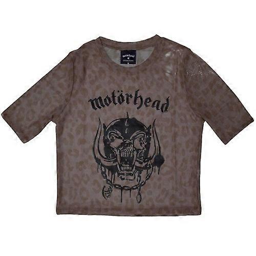 Motorhead Womens/Ladies War Pig Mesh Crop Top